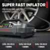 Starter with Air Compressor, 1500Amp 12V Portable Car Battery Booster Pack for Upto 7.0L Gas or 4.5L Diesel, 150 PSI Tire Inflator with Digital Screen, 24 Months Ultra-Long Standby