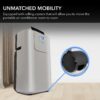 Whynter - 400 Sq. Ft. Portable Air Conditioner - Silver