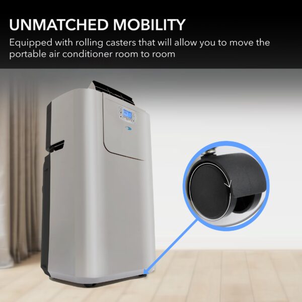 Whynter - 400 Sq. Ft. Portable Air Conditioner - Silver