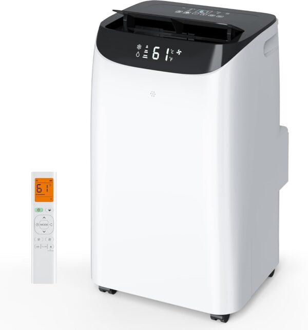 3c220ff7382b4cbe87f8905657c092a4 14000 BTU Portable Air Conditioners with Remote Control, 3-in-1 Free Standing Cooling AC Unit with Fan & Dehumidifier, Cools Room up to 700 sq.ft, Smart/Sleep Mode,3 Speed,Auto Swing,24H Timer