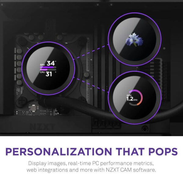 3c2c880f91aa49d4b624ab1d1b5fad67 NZXT Kraken 240mm AIO CPU Liquid Cooler with 2 Fans