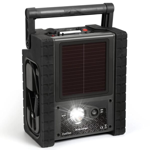 3c45ab2d46a84d65a5438c6c1b20b88d ZD-529 Solar Portable Power Station 2000 Amps Jump Starter, 260 PSI Air Compressor, 12V Car Battery Charger with 400W Inverter Dual AC/DC/USB Output, Emergency Backup Power with Flashlights