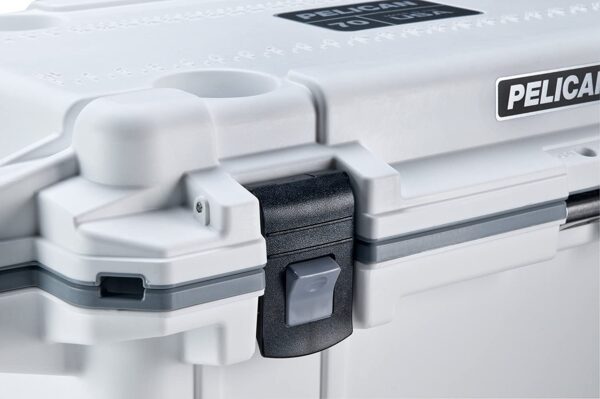 3c85ccbae0c642cca6732ee0c27a5178 Pelican Elite 70 Quart Cooler White/Gray