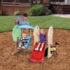 Little Tikes Hide and Seek Climber and Swing - Kids Slide Backyard Play Set