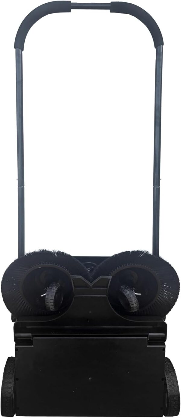 3cae6b2554cf426a9ef1ff1d9b58aab6 Walk-Behind Outdoor Hand Push Floor Sweeper - 5.25 Gallon Capacity - 25.5" Sweeping Width - Sweeps up to 27,900 ft² / Hour, Grey