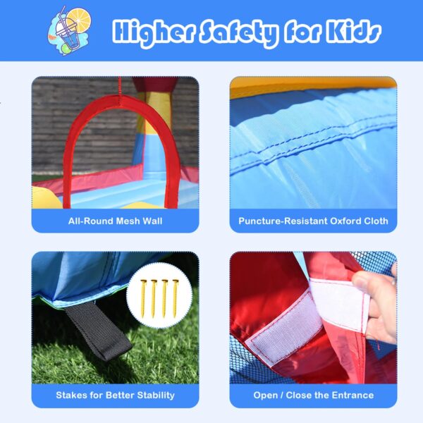 3ce01b1c9e894cdf9a7765c45c7fb95b Costway Kid Inflatable Bounce House Castle Moonwalk Playhouse Jumper Slide