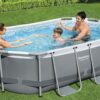 Bestway Oval Above Ground Pool Set (10' x 6'7" x 33")| Includes Filter Pump & ChemConnect Dispenser