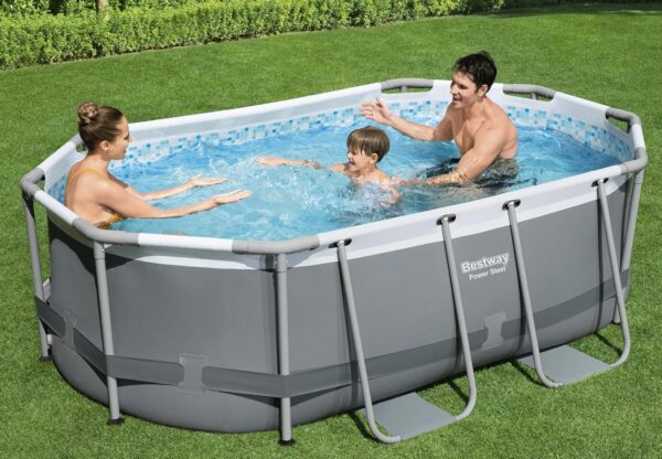 3cf240c1b5ab451eaefb27f69104f5d2 Bestway Oval Above Ground Pool Set (10' x 6'7" x 33")| Includes Filter Pump & ChemConnect Dispenser