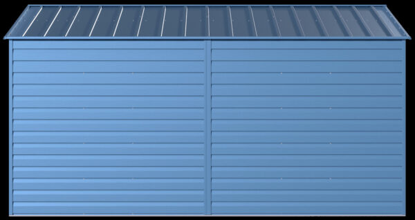 3d084af28d8947faa083b92ffcd2fd2d Arrow Select Steel Storage Shed, 10x14, Blue Grey