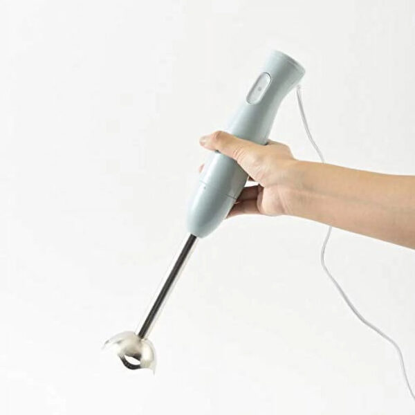 BRUNO Bruno Multi Stick Blender Attachment 3 types (Blender Whipper Chopper) Mixer Slim Compact Fashionable Fashionable Cute Cute Multifunctional Blue Gray BOE034-BGY