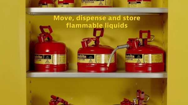 3d212dba031b40a3a30b670582333a6f 5-Gallon Type II Red Safety Gas Can – OSHA-Approved Steel Fuel Container with Flame Arrester, Self-Closing Lid & 1" Flexible Spout (7250130)
