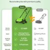 SWIPESMITH 13-Inch 12 Amp Electric Dethatcher Scarifier with Foldable Handle, 2-in-1 Lawn Dethatcher