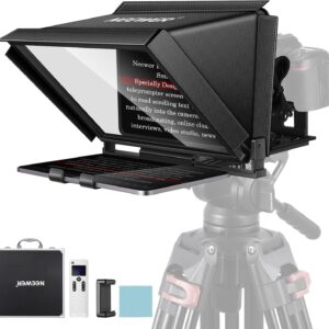 Neewer X12 Aluminum Alloy Teleprompter for iPad Tablet Smartphone DSLR Cameras with Remote Control