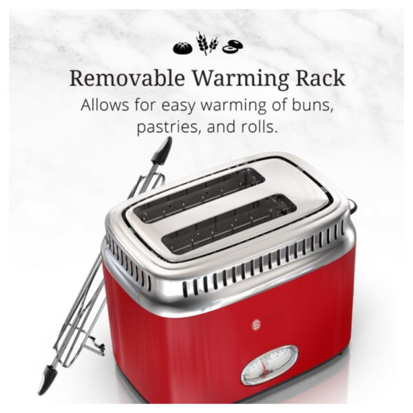 3e1d0e8271eb441da849c00ff6f2b245 Retro Style 2-Slice Toaster, Red, TR9150RDR