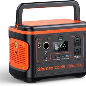 Portable Power Station, 297Wh Backup Lithium Battery Generator with 600W AC Output and 100W Fast Charging, Solar Generator for Outdoors Camping, Travel Emergency, Home Blackout