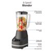 Mainstays 6 Speed Blender with 48 Ounce Jar, 360 Watt, Black, New