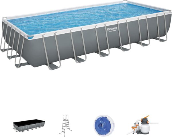 3fd1b8b5d497477d84461014338aad74 Bestway Oval Above Ground Pool Set (10' x 6'7" x 33")| Includes Filter Pump & ChemConnect Dispenser