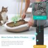 Air Purifier for Home Allergies Pets Hair in Bedroom & Standing Fan for Bedroom, 82ft CirculAir 120° Oscillating Fan