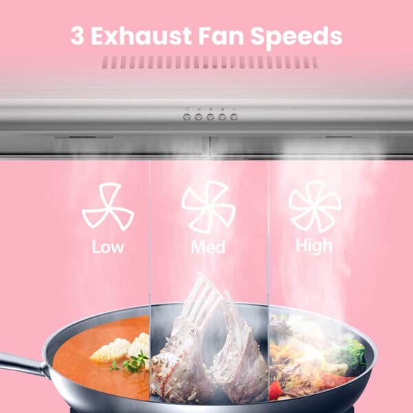 400bac2bc5824be290c3dceedec02b5c Comfee 30 inch Under Cabinet Ducted/Ductless Convertible Slim Vent Durable Stainless Steel Kitchen Reusable Filter