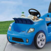Step2 Whisper Ride II Kids Blue Push Car and Ride on Toy for Toddlers