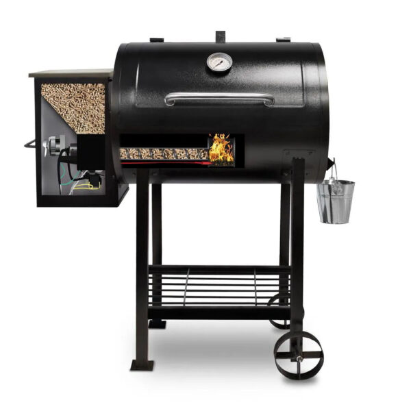 40341f2c99fb42c7b4925419a32bfbc0 Wood Fired Pellet Grill with Flame Broiler, 700 Sq. In. Cooking Space