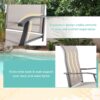 Vongrasig 2 Piece Patio Swivel Bar Chairs
