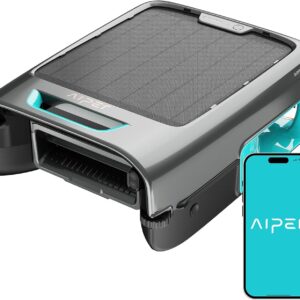 AIPER Surfer S2 Solar Pool Skimmer with APP Support, 24/7 Cleaning, Dual Charging Modes, Smart Obstacle Avoidance, Ideal for All Swimming Pool Types