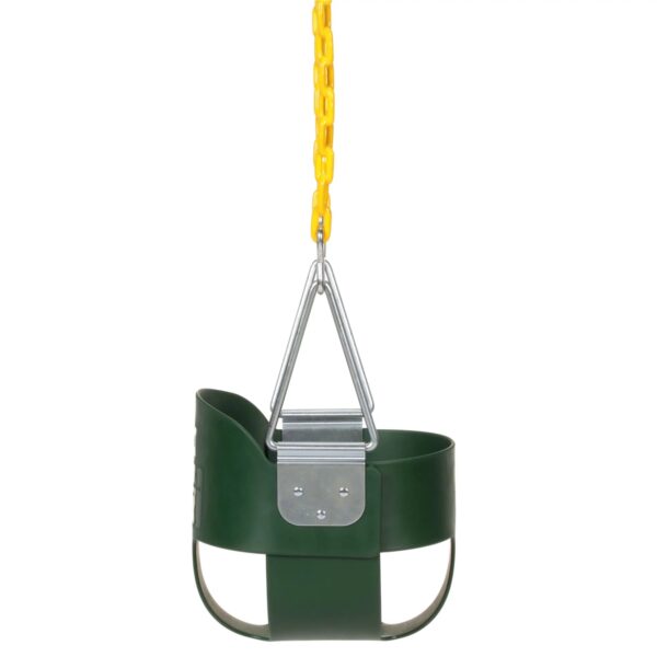Eastern Jungle Gym Heavy Duty High Back Toddler Bucket Swing Seat, Green