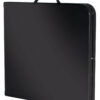 COSCO Deluxe 6 foot x 30 inch Fold-in-Half Blow Molded Folding Table, Black