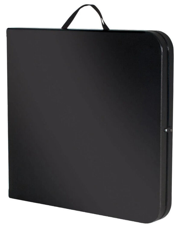 414be0a857cd4fcda9e3656a0d608d9d COSCO Deluxe 6 foot x 30 inch Fold-in-Half Blow Molded Folding Table, Black