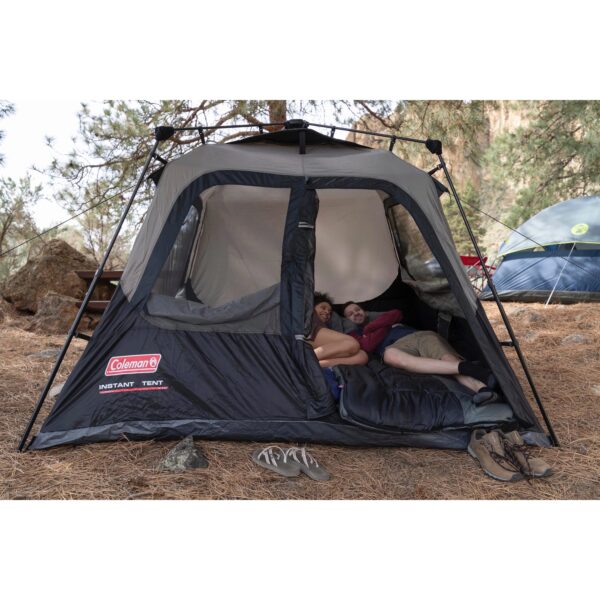 41a2aae3e5d4476f8caa68f3470e7f2e Coleman 6-Person Cabin Camping Tent with Instant Setup, 1 Room, Gray
