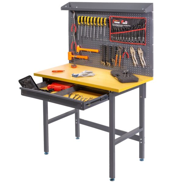 41fd3f1717344813ada7a66480429ff8 94009 Work Bench Tool Storage Tool Workshop Table w/ Drawer and Peg