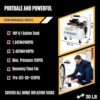 Limodot Ultra Quiet Air Compressor Portable, 60 dB, Silent and Electric for Car and Bike Tires