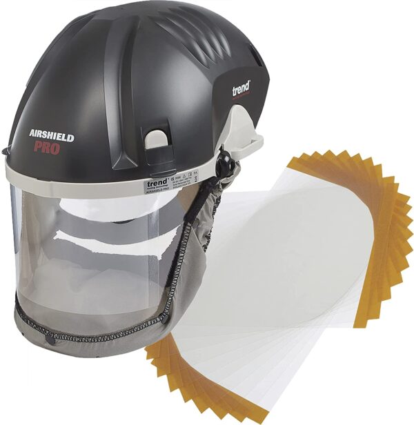 421225ac6bee4898953c25a48b73af18 AIR/PRO Respirator and Face Shield Protection, Black, 230V