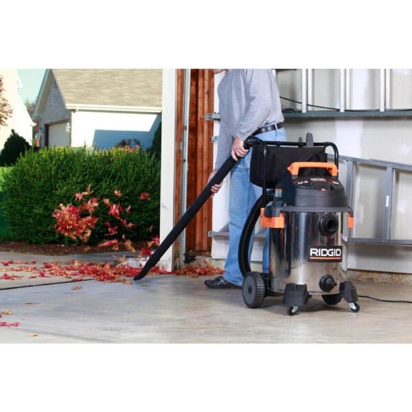 422fc4c4e99644489372b9526440e7b5 16 Gallon 6.5 Peak HP Stainless Steel Wet/Dry Shop Vacuum with Fine Dust Filter, Locking Hose and Accessories WD1956