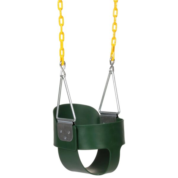 Eastern Jungle Gym Heavy Duty High Back Toddler Bucket Swing Seat, Green