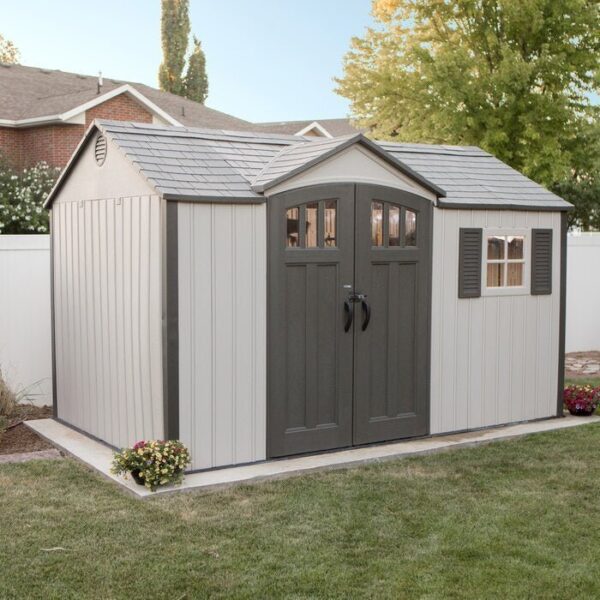 42f5edbf661d45fd8f12e60f756079a6 12.5 ft. W 8 ft. D Plastic Storage Shed
