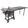 Delta 10 Contractor Table Saw with 52 Rip Capacity and Cast Iron Extension Wings