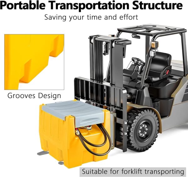 4361282f73884148bf679af9a3897140 TECSPACE 58 Gallon Gasoline Tank, Portable Fuel Tank with 12V Electric Fuel Transfer Pump, 40 GPM Gasoline Fuel Tank with 4 Meters Hose for Gasoline Transportation (Yellow, 58 gal)