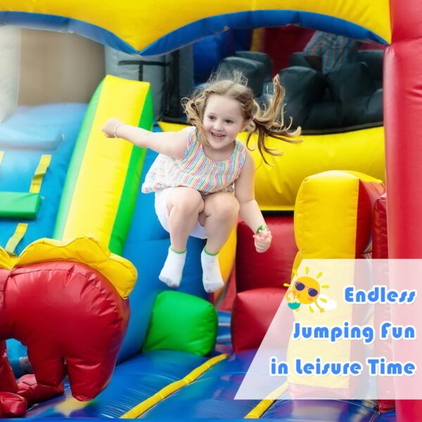 43893994b6c74eb78cee568e25228149 Costway Kid Inflatable Bounce House Castle Moonwalk Playhouse Jumper Slide