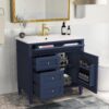 36" Bathroom Vanity with Single Sink Combo, Modern Undermount Bathroom Sink Cabinet with 2 Drawers and a Tip-Out Drawer, Freestanding Bathroom Vanities, Soft Closing, Solid Wood Frame