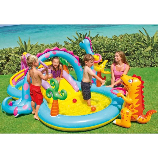 43dde1c725a74d248dfb372361a89861 Dinoland Kiddie Inflatable Pool & Inflatable Ocean Backyard Kiddie Pool