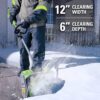 12-inch cordless snow shovel, includes 4.0Ah battery and charger
