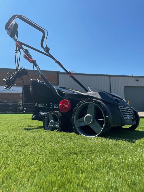 444a2060b44742288bc609e027b36ce0 Artificial Turf Broom Yard Power Brush with Collection Box #Sweepy Box