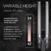 LASKO Elevation 42”-54” Adjustable Height Pedestal Tower Fans for Home, 31 ft/s Airflow, Quiet 28 dB on Low, 90° Oscillation, 12 Hour Timer, Remote Control, Black, EST100