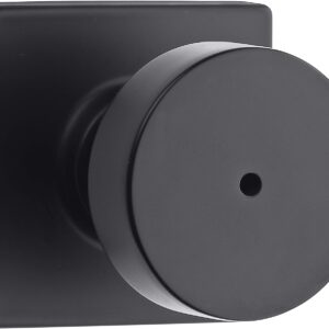Kwikset Pismo Privacy Locking Door Knob, Interior Handle with Keyless Lock