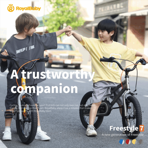 449f5719762947ddbff7022a662ba796 Royalbaby Freestyle 7 Kids Bike Toddlers 14 Inch Wheel Dual Handbrakes Bicycle Beginners Boys Girls Ages 3-5 Years, Kickstand and Water Bottle Included, Gray