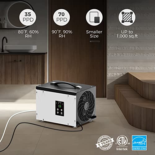 44b72c999be544b98816fefabfcde6f9 ALORAIR Crawl Space/Basement Dehumidifier 70 Pint Dehumidifier with Drain Hose