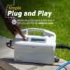 Dolphin Nautilus CC Plus Wi-Fi Automatic Robotic Pool Vacuum Cleaner, Always Cleaning, Never Charging, with Wall Climbing Scrubber Brush, Ideal for In-Ground Pools up to 50 FT in Length