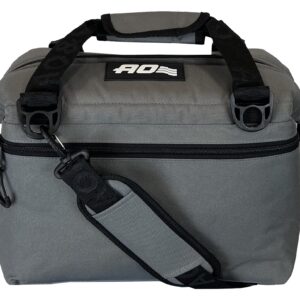 AO Coolers 12 cans cansvas Soft-Sided Cooler, Charcoal Gray